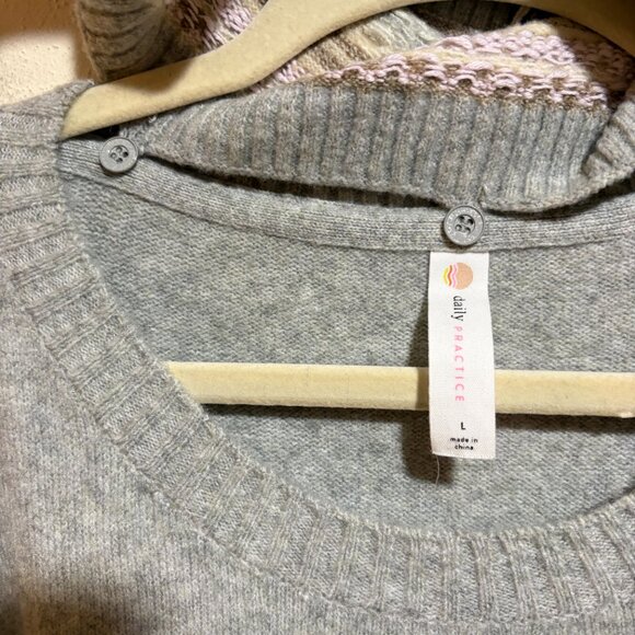 Anthropologie Daily Practice Turtleneck Sweater Dress Removable Collar Fair Isle - Picture 6 of 16